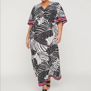Black Label by Catherines Black/White Maxi Dress